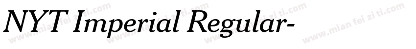 NYT Imperial Regular字体转换